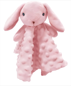 NANINHA COELHO ROSA COM PRENDEDOR DE CHU