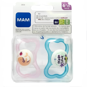 Chupeta MAM Air 6+ meses - Embalagem Dup