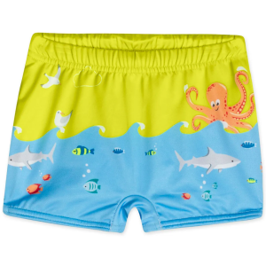 SUNGA BOXER COM PROTEÇÃO SOLAR INFANTIL