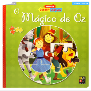 LIVRO DE QUEBRA CABEÇA O MÁGICO DE OZ