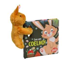 LIVRO SOU UM COELHO COM PELUCIA