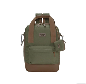 MOCHILA PRISMA COM PORTA CHUPETA VERDE MUSGO BATISTELA B24113