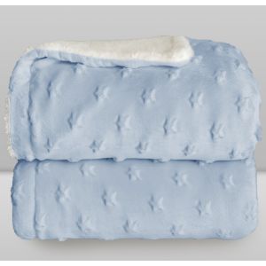 Cobertor Laço Bebê Plush com Sherpa Star