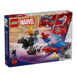 MARVEL - CARRO DE CORRIDA DO HOMEM-ARANHA E DUENDE VERDE VENOM 76279