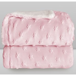 COBERTOR LAÇO BEBE PLUSH COM SHERPA STAR