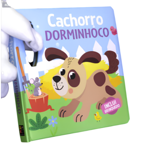CACHORRO DORMINHOCO COM PELUCIA