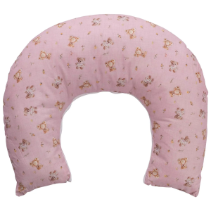 ALMOFADA DE AMAMENTAÇÃO PARA BEBÊ BABY JOY FÁBULA URSO ROSA
