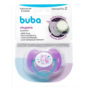 Chupeta Buba Comfort Tam.2 Noturna – Uni