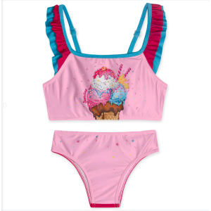 BIQUINI SORVETE ROSA COM PROTEÇÃO UV 50+