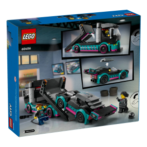 LEGO CITY - CARRO DE CORRIDA E CAMINHÃO-CEGONHA 60406