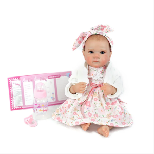 BONECA BEBE REBORN LAURA BABY BELLA 18"