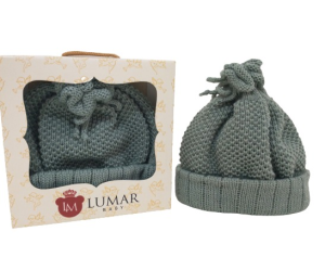TOUCA TRICO VERDE LUMAR BABY