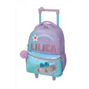 MOCHILA ESCOLAR CARRINHO LILICA RIPILICA