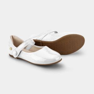BIBI SAPATILHA BALLERINA VERNIZ BRANCO
