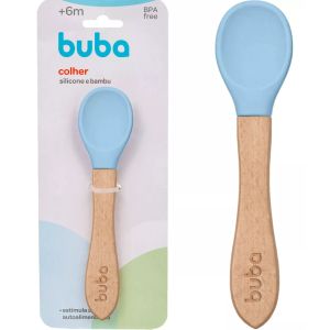 COLHER EM SILICONE E BAMBU 15822