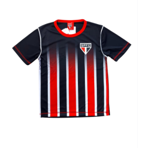 CAMISETA SÃO PAULO PRETO INFANTIL JUVENI