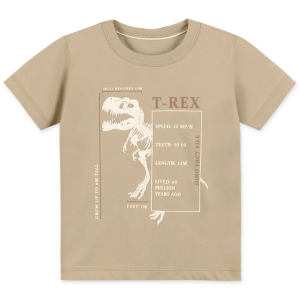 CAMISETA MANGA CURTA T-REX INFANTIL MASCULINA MARISOL